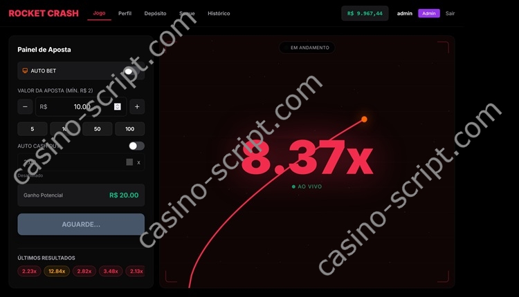 Crash Casino Game Source Code