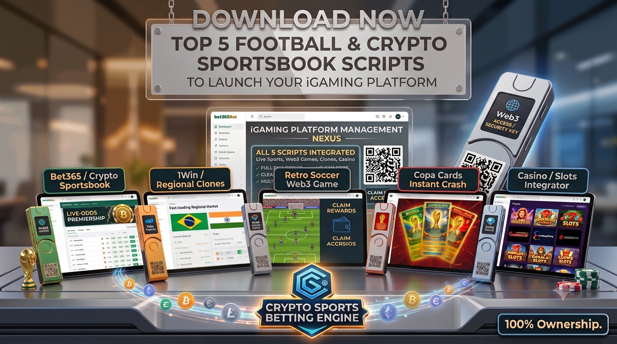Top 5 Football & Crypto Sportsbook Scripts to Launch Your iGaming Platform